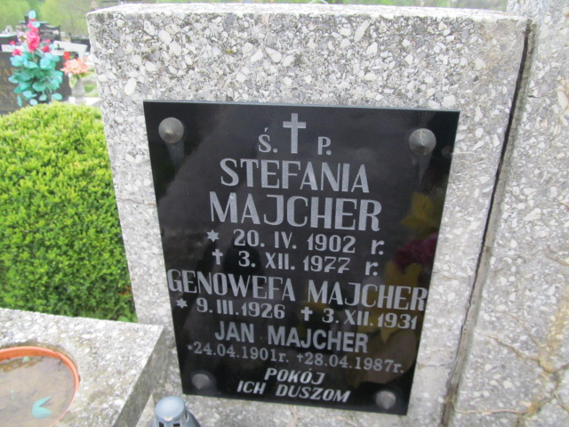 Genowefa Majcher 1926 Rymanów - Grobonet - Wyszukiwarka osób pochowanych