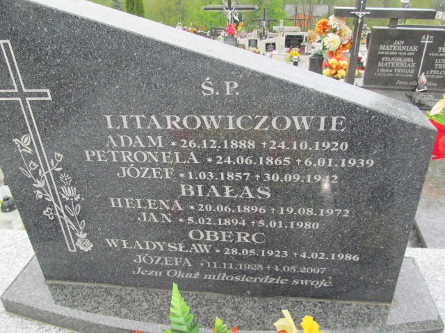 Józef Litarowicz 1857 Rymanów - Grobonet - Wyszukiwarka osób pochowanych