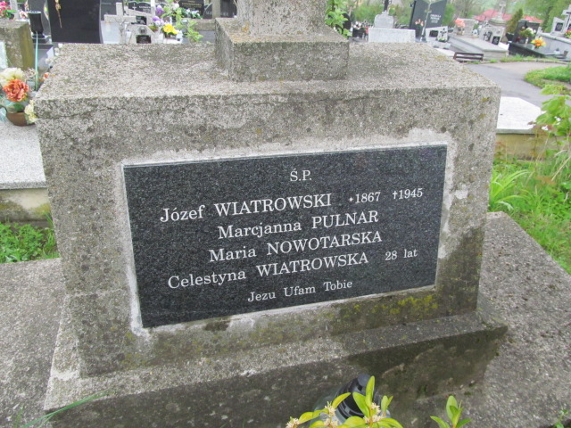 Józef Wiatrowska 1866 Rymanów - Grobonet - Wyszukiwarka osób pochowanych