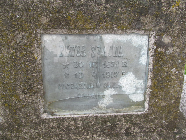 Paweł Szajna 1871 Rymanów - Grobonet - Wyszukiwarka osób pochowanych