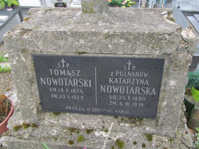 Katarzyna Nowotarska 1880 Rymanów - Grobonet - Wyszukiwarka osób pochowanych