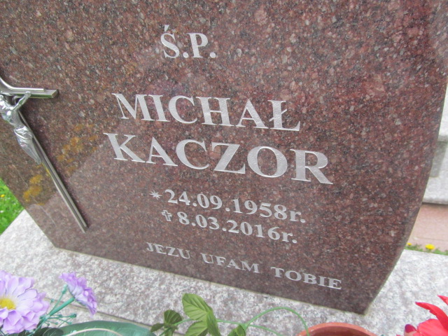 Michał Kaczor 1958 Rymanów - Grobonet - Wyszukiwarka osób pochowanych