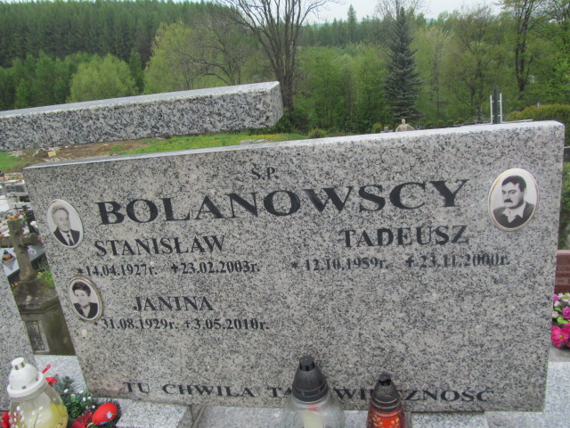 Tadeusz Bolanowski 1959 Rymanów - Grobonet - Wyszukiwarka osób pochowanych