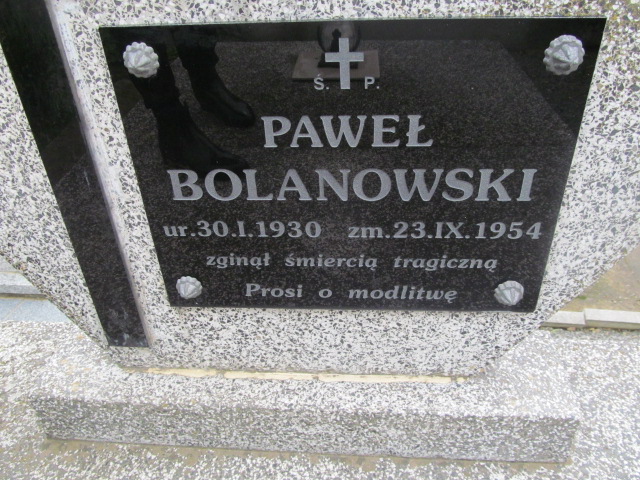 Paweł Bolanowski 1930 Rymanów - Grobonet - Wyszukiwarka osób pochowanych
