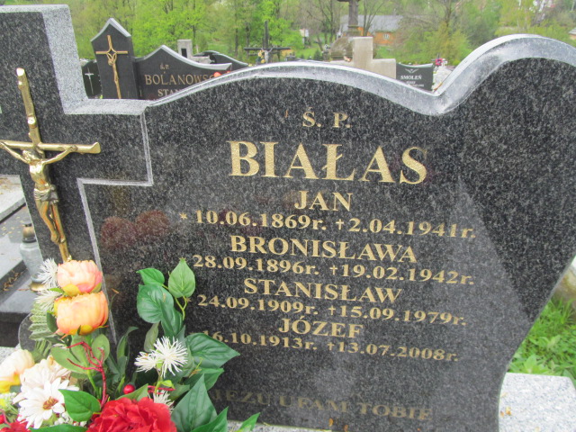 Jan Białas 1869 Rymanów - Grobonet - Wyszukiwarka osób pochowanych