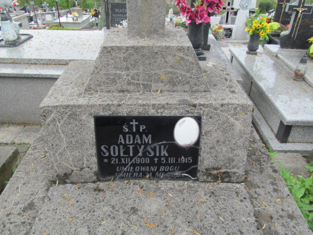 Adam Sołtysik 1900 Rymanów - Grobonet - Wyszukiwarka osób pochowanych