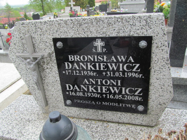 Bronisława Dankiewicz 1936 Rymanów - Grobonet - Wyszukiwarka osób pochowanych