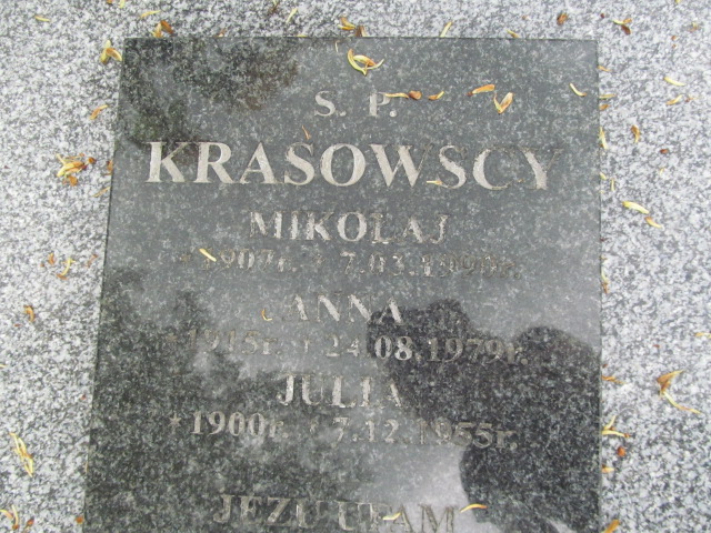 Julia Krasowska 1899 Rymanów - Grobonet - Wyszukiwarka osób pochowanych