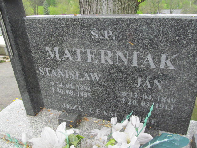 Stanisław Materniak 1894 Rymanów - Grobonet - Wyszukiwarka osób pochowanych