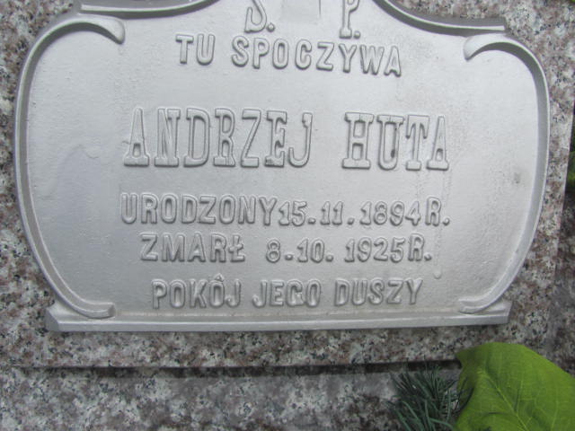 Andrzej Huta 1894 Rymanów - Grobonet - Wyszukiwarka osób pochowanych