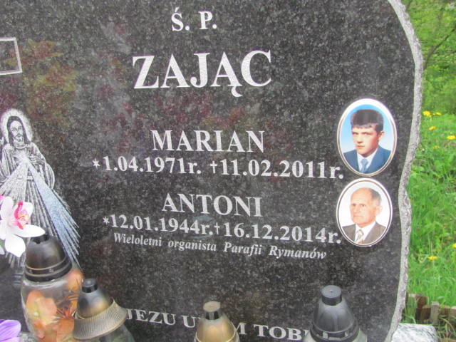 Marian Zając 1971 Rymanów - Grobonet - Wyszukiwarka osób pochowanych
