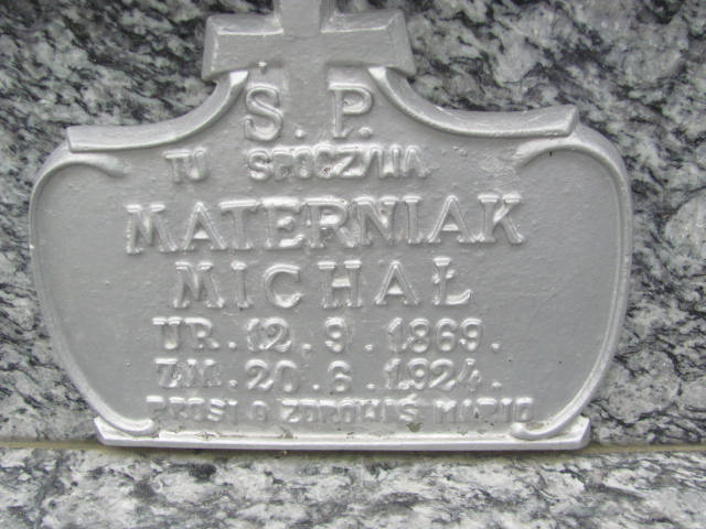 Michał Materniak 1869 Rymanów - Grobonet - Wyszukiwarka osób pochowanych