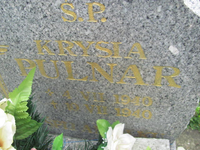 Krystyna Pulnar 1940 Rymanów - Grobonet - Wyszukiwarka osób pochowanych