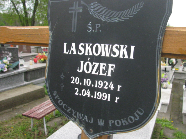 Józef Laskowski 1924 Rymanów - Grobonet - Wyszukiwarka osób pochowanych