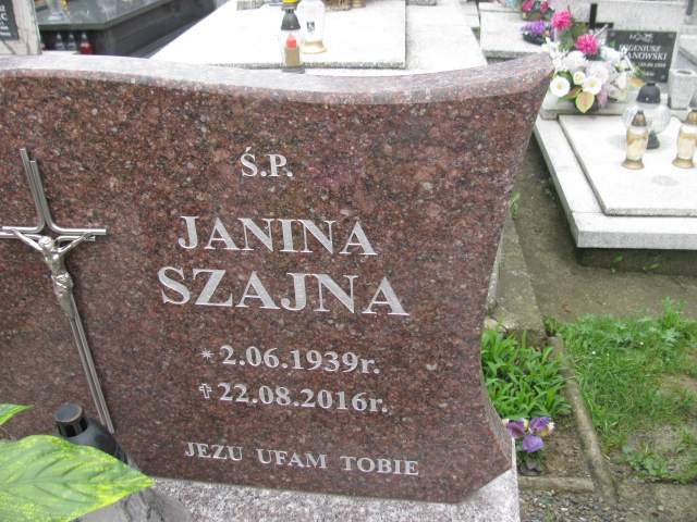 Janina Szajna 1939 Rymanów - Grobonet - Wyszukiwarka osób pochowanych