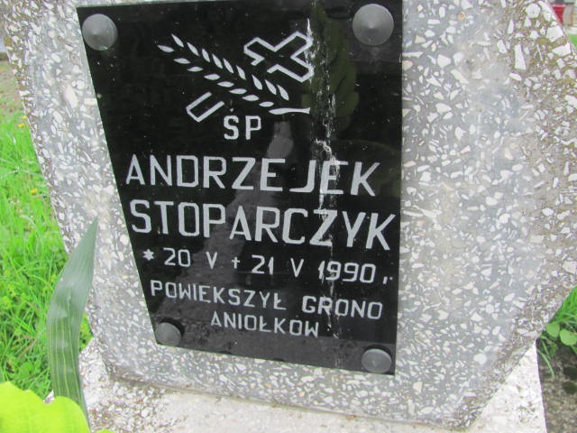 Andrzej Stoparczyk 1990 Rymanów - Grobonet - Wyszukiwarka osób pochowanych