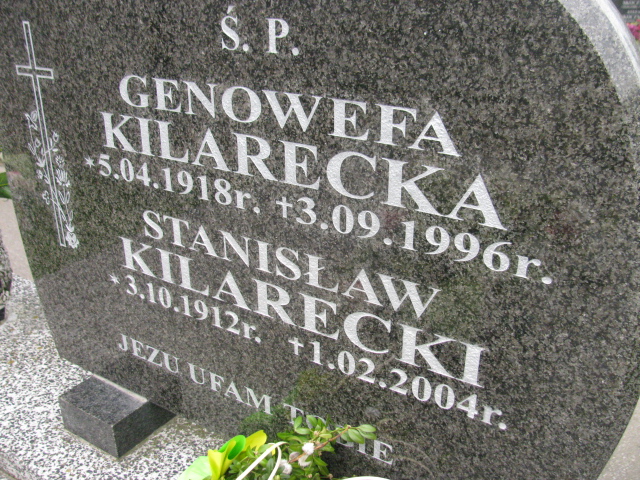 Genowefa Kilarecka 1918 Rymanów - Grobonet - Wyszukiwarka osób pochowanych