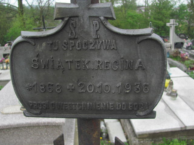 Regina Świątek 1867 Rymanów - Grobonet - Wyszukiwarka osób pochowanych