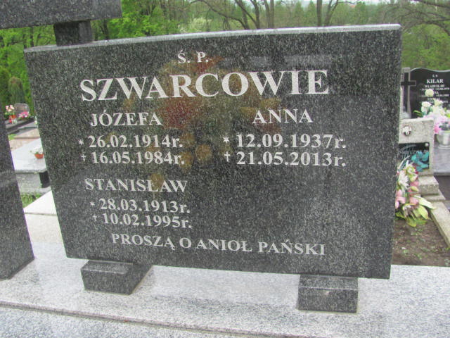 Anna Szwarc 1937 Rymanów - Grobonet - Wyszukiwarka osób pochowanych