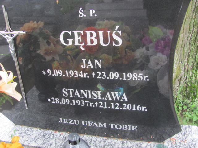 Stanisława Gębuś 1937 Rymanów - Grobonet - Wyszukiwarka osób pochowanych