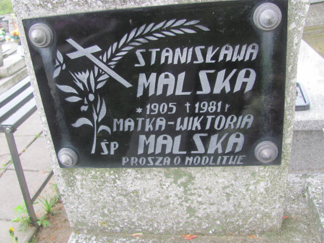 Stanisława Malska 1904 Rymanów - Grobonet - Wyszukiwarka osób pochowanych