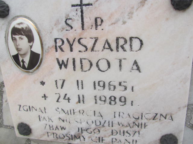 Ryszard Widota 1965 Rymanów - Grobonet - Wyszukiwarka osób pochowanych